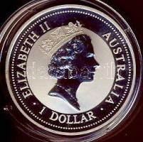Ausztrália 1996. 1$ Ag "Kookaburra" 1oz. T:PP