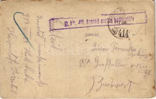 1917 Carlibaba, Kirlibaba, Radnalajosfalva (Bukovina, Bucovina); Osztrák-magyar katonák gépfegyverre...