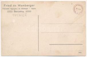 Bercsény, Berczény, Svinná; Fried és Wamberger Felvidéki Agyagáru és Gőztégla gyára / pottery and br...