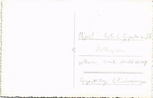 Budapest IV. Újpest, Erkel Gyula utca, mai Bókay kollégium, tartóoszlop. photo