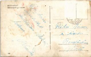 Budapest XII. Széchenyi-hegy, Svábhegyi fogaskerekű vasút végállomása, vonat Városmajor felé, Vörös ...