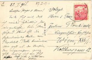 1918 Szarvkő, Hornstein; Villa Steiner, Post, Gasthaus Stöger, Waldpartie, Kirche, Notariat, Schloss...