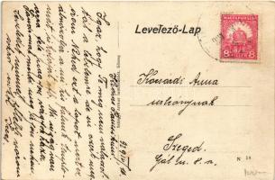 1929 Túristvándi, Református templom, paplak és iskola, Hősök emlékszobor, tél (r)