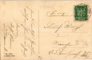 Herzlichen Glückwunsch zum Namenstag! / Viennese Art Nouveau. M. Munk Wien Nr. 1132a. s: Mela Koehle...