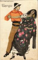 1914 Viennese Art Nouveau / Tango. B.K.W.I. 843-1. s: Mela Koehler (r)