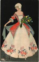 Viennese Art Nouveau / Mode. B.K.W.I. 384-1. s: Mela Koehler (r)