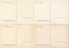 Magyar Zsidó Irodalmi és Művészeti Bizottság - 17 db régi judaika művész képeslap / 17 pre-1945 Hung...