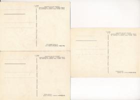 Magyar Zsidó Irodalmi és Művészeti Bizottság - 17 db régi judaika művész képeslap / 17 pre-1945 Hung...