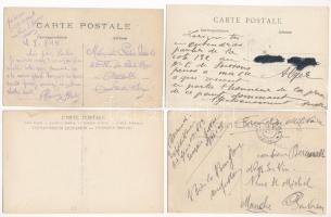 8 db RÉGI első világháborús katonai képeslap, német Zeppelin léghajók, Krupp ágyú / 8 pre-1945 Germa...