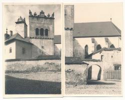 Késmárk, Kezmarok; - 6 db régi eredeti fekete-fehér fotó képeslap / 6 pre-1945 black and white photo...
