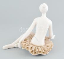 Claraluna balerina, porcelán, jelzett, hibátlan, m: 19 cm