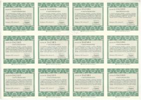 Budapest 1992. "Ramovill Szolgáltató és Kereskedelmi Részvénytársaság" részvénye 10.000Ft-...