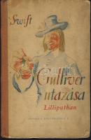 1949 Swift: Gulliver utazása Lilliputban Győry Miklós rajzaival megjelent könyv a Hungária könyvkiadó gondozásában, korához megfelelő állapotban