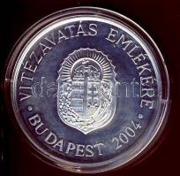 2004. "Vitéz avatás emlékére - Horthy Miklós" Ag emlékérem 31,32g T:PP