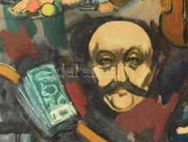 B. Séday Mária (1925-2009): Emlékezés a "Szégyen" c. filmre (Ingmar Bergman). Olaj, vászon...