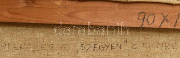 B. Séday Mária (1925-2009): Emlékezés a "Szégyen" c. filmre (Ingmar Bergman). Olaj, vászon...