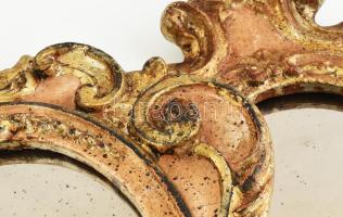 2 db velencei falikar, tükörrel, nincs kipróbálva, kopásokkal, 38x30 cm