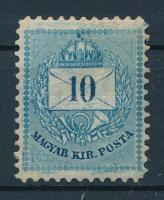 1881 10kr II. típus karcokkal (ex Lovász)