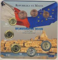 Málta 2008. 1c-2€ 8klf db, szettben T:1