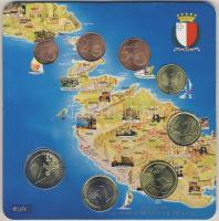 Málta 2008. 1c-2€ 8klf db, szettben T:1