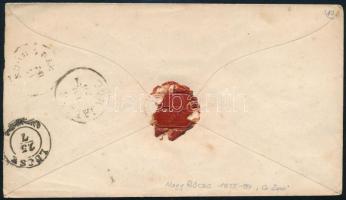 ~1870 5kr PS-cover "NAGY RÖCZE" - "LŐCSE" ~1870 5kr díjjegyes boríték "NAGY...