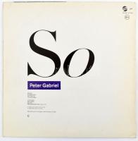 Peter Gabriel So. Vinyl LP. Pepita, 1986. VG