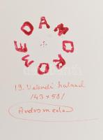 Androméda jelzéssel: Velencei kaland. Olaj, farost 42x60 cm