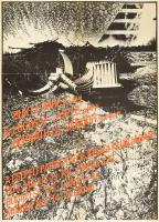 1979 Bukta Imre, fe Lugossy László és Bernáth (y) Sándor festményei a Csepeli Papírgyár Ifjúsági Klubjában, plakát, hajtott, 66×47 cm