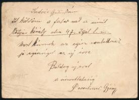 1935 Megviselt állapotú díjjegyes levelezőlap SOMOGYDÖRÖCSKE postaügynökségi bélyegzéssel