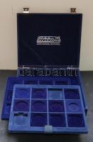 Éremtartó kazetta, 40 férőhellyel, 3 tálcával, klf méretű