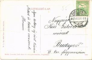 1912 Nagybánya, Baia Mare; Görögkeleti román templom. W. L. Bp. 6046. Jeremiás Jenő kiadása / Romani...