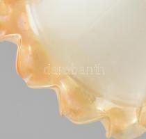 Leveles asztali lámpa, fém, hibátlan üveg, új vezetékezéssel. 37 cm