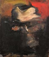 Uri Asaf (1942-): Hedi szemüvege. Olaj, vászon. Jelzett a hátoldalán. 40x35 cm. / oil on canvas, signed on the reverse