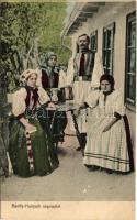 Bánffyhunyad, Huedin; Bánffy-Hunyadi népviselet, erdélyi folklór / Transylvanian folklore (kis szakadás / small tear)