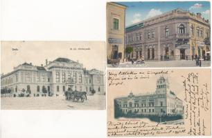 Dés, Dej; 23 db régi képeslap + 1 Nagyenyed / 23 pre-1945 postcards + 1 Aiud