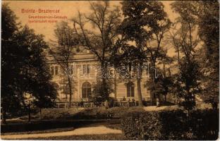 1908 Beszterce, Bistritz, Bistrita; Gewerbevereins-Gebäude / Ipartársulati épület. W.L. (?) No. 402. M. Haupt kiadása / House of Craftsmen Association (EB)