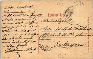 1908 Beszterce, Bistritz, Bistrita; Gewerbevereins-Gebäude / Ipartársulati épület. W.L. (?) No. 402....