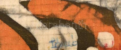 Olvashatatlan jelzéssel: Női fej. Vegyes technika, vászon. Üvegezett fakeretben, 56×38 cm