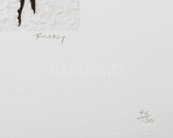 Banksy: Migrants not welcome. Ofszet litográfia, papír, jelzett a nyomaton, "POW Printmaking&qu...