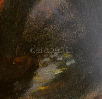 Kohán jelzéssel: Munkás. Pasztell, papír. Üvegezett, dekoratív fakeretben, 20×12,5 cm