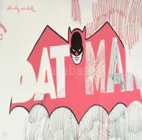 Andy Warhol (1928-1987): Batman. Ofszet litográfia, papír, jelzett a nyomaton. Kézzel sorszámozott 191/2400 CMOA Carnegie Museum of Art - New York, szárazpecséttel, pecséttel, hologrammal jelzett 60x60 cm / Offset-ithography