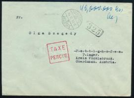 1946 (15. díjszabás) Levél 40.000.000P készpénzes bérmentesítéssel Ausztriába