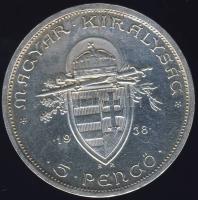 1938. 5P Ag "Szt.István" T:2