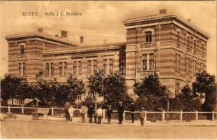 1916 Buzau, Buzeu, Bodzavásár; Scóla J. C. Bratianu / school (EK)