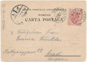 1902 Bucharest, Bukarest, Bucuresti, Bucuresci; Biserica Domnita Balasa / Orthodox church (worn corn...