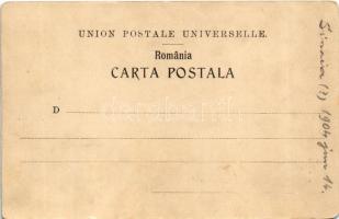 1904 Sinaia, Hotel Caraiman, Vederea Generala (worn corners)