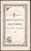 1899 Urban elhunyt rendtagok kegyeletes emlékezete, piarista rend. 23 p.