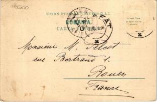 1906 Portul National / Romanian folklore, woman in traditional costumes. Stengel & Co. (EK)