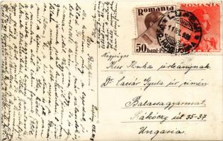 1936 Lupény, Lupeni; Straja / Strázsai menedékház télen / mountain tourist rest house, chalet in win...