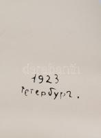 Jurij Pavlovitsch Annenkov (1889-1974): A Forradalom lobogása, 1923. Szitanyomat. Készítette 1978-ba...